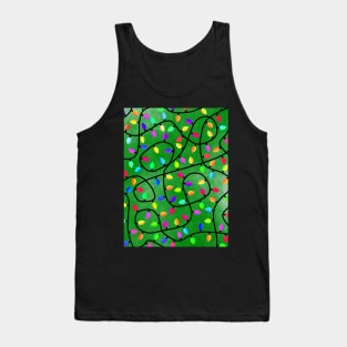 GREEN Christmas Lights Tank Top